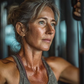 Aktív idős emberek edzés közben